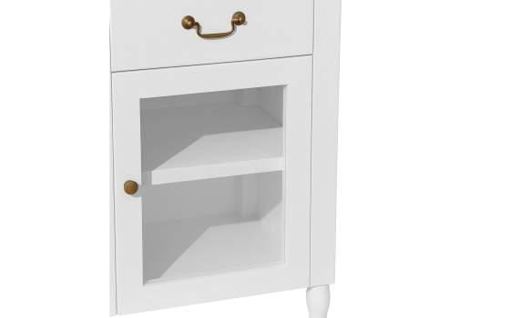 Buffet Aparador Clasico 3 Puertas 3 Cajones Blanco Alner