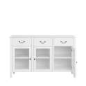 Buffet Aparador Clasico 3 Puertas 3 Cajones Blanco Alner