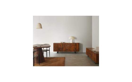 Buffet Aparador Diseño  4 Puertas Labradas Serie Alveza