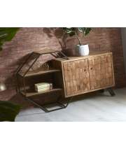 Buffet Aparador Estilo Industrial Actual Madera Forja Aoctan