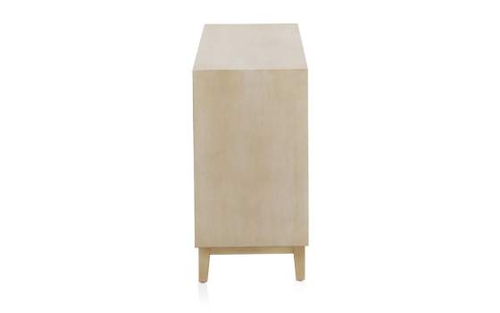 Buffet Aparador Moderno 3 Puertas Roble Marfil Oro Adresas