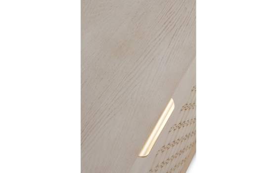 Buffet Aparador Moderno 3 Puertas Roble Marfil Oro Adresas