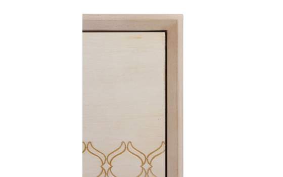 Buffet Aparador Moderno 3 Puertas Roble Marfil Oro Adresas