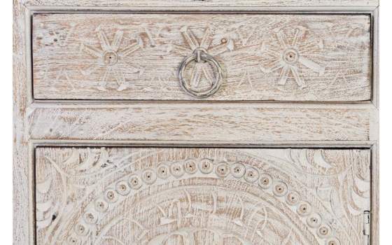 Buffet Aparador Salon  Rustico Blanco Decape Adriost