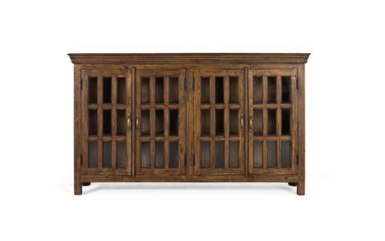 Buffet Aparador Vintage 4 Puertas Acristaladas Serie Anastro