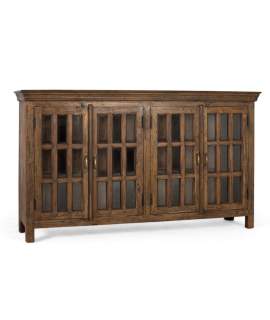 Buffet Aparador Vintage 4 Puertas Acristaladas Serie Anastro