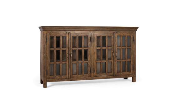 Buffet Aparador Vintage 4 Puertas Acristaladas Serie Anastro