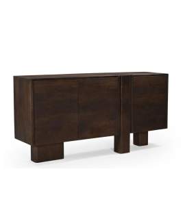 Buffet Diseño Actual 3 Puertas Color Nogal Serie Alcandro