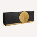 Buffet Diseño Art Deco Madera Metal 5 Puertas Serie Athalla