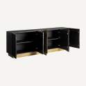 Buffet Diseño Art Deco Madera Metal 5 Puertas Serie Athalla