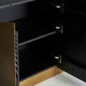 Buffet Diseño Art Deco Madera Metal 5 Puertas Serie Athalla