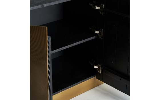 Buffet Diseño Art Deco Madera Metal 5 Puertas Serie Athalla