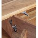 Buffet Diseño Moderno 3 Puertas Madera Natural Patas Metal Arion