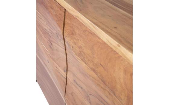 Buffet Diseño Moderno 3 Puertas Madera Natural Patas Metal Arion