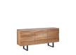Buffet Diseño Moderno 3 Puertas Madera Natural Patas Metal Arion