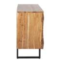 Buffet Diseño Moderno 3 Puertas Madera Natural Patas Metal Arion
