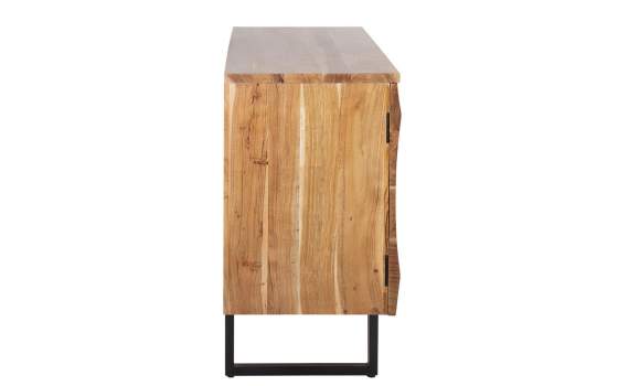 Buffet Diseño Moderno 3 Puertas Madera Natural Patas Metal Arion