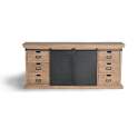 Buffet Grande 6 Cajones 2 Puertas Correderas Serie Darkon