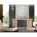 Buffet Grande 6 Cajones 2 Puertas Correderas Serie Darkon