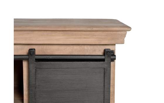 Buffet Grande 6 Cajones 2 Puertas Correderas Serie Darkon