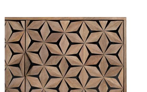 Buffet Grande Contemporaneo 4 Puertas Decoradas Destrans