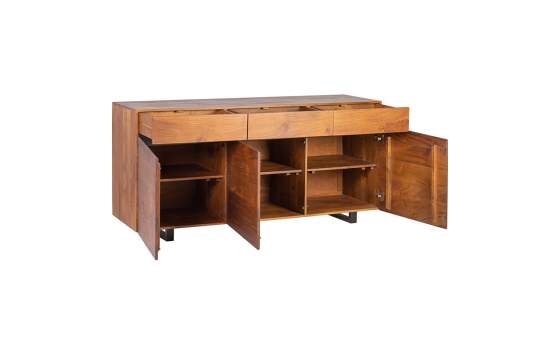 Buffet Industrial Madera y Forja 3 Puertas 3 Cajones Munich