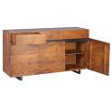 Buffet Industrial Madera y Forja 3 Puertas 3 Cajones Munich