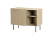 Buffet Pequeño 1 Puerta Diseño Acanalado Color Beige Bester