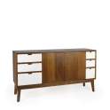 Buffet Puertas Bicolor Blanco Nogal Estilo Colonial Artict