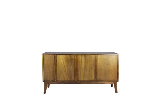 Buffet Puertas Bicolor Blanco Nogal Estilo Colonial Artict