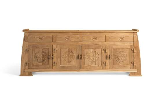 Buffet Salon 4 Puertas 4 Cajones Madera Teca Actual Aness