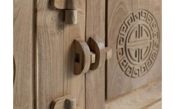 Buffet Salon 4 Puertas 4 Cajones Madera Teca Actual Aness