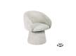 Butaca Actual Giratoria Tapizada Chenilla Beige - Serie Ciro