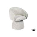 Butaca Actual Giratoria Tapizada Chenilla Beige - Serie Ciro