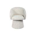 Butaca Actual Giratoria Tapizada Chenilla Beige - Serie Ciro
