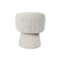 Butaca Actual Giratoria Tapizada Chenilla Beige - Serie Ciro