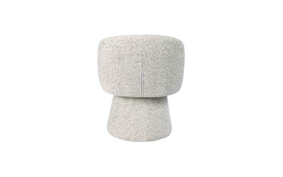 Butaca Actual Giratoria Tapizada Chenilla Beige - Serie Ciro