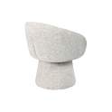 Butaca Actual Giratoria Tapizada Chenilla Beige - Serie Ciro