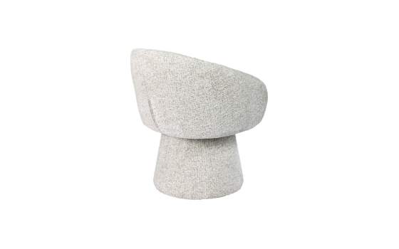 Butaca Actual Giratoria Tapizada Chenilla Beige - Serie Ciro