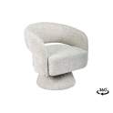 Butaca Actual Giratoria Tapizada Chenilla Beige - Serie Naia