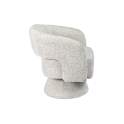 Butaca Actual Giratoria Tapizada Chenilla Beige - Serie Naia