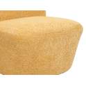Butaca Baja Tapizada Rizo Color Mostaza Serie Abuster Butaca Baja Tapizada Rizo Color Mostaza Serie Abuster