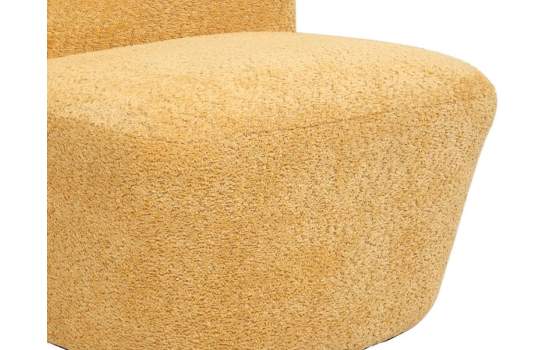 Butaca Baja Tapizada Rizo Color Mostaza Serie Abuster Butaca Baja Tapizada Rizo Color Mostaza Serie Abuster
