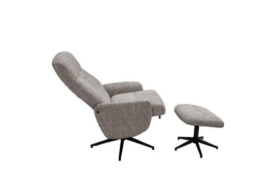 Butaca Giratoria con Reposapies Gris Verdoso - Serie Airy