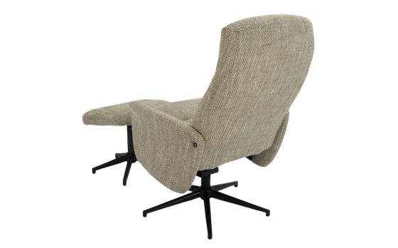 Butaca Giratoria con Reposapies Gris Verdoso - Serie Airy