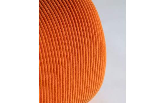 Butaca Moderna Baja Para Salon Tapizada Naranja Aprivas