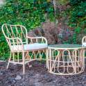 Butaca Moderna Rattan Natural Cojin Serie Aticos