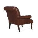 Butaca Salon Clasica Piel Marron Serie Archerver
