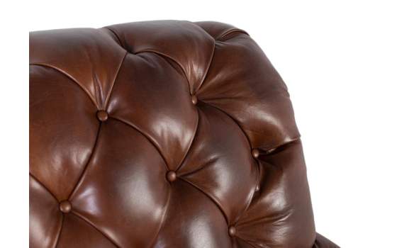Butaca Salon Clasica Piel Marron Serie Archerver