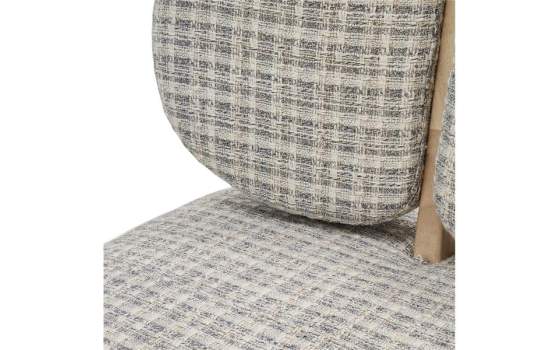 Butaca Salon Madera y Tapizado Azulon Serie Arhoa